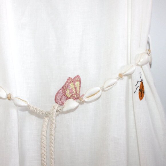 NEW ZIMMERMANN jeannie drop waist midi dress in ivory - Picture 7 of 9